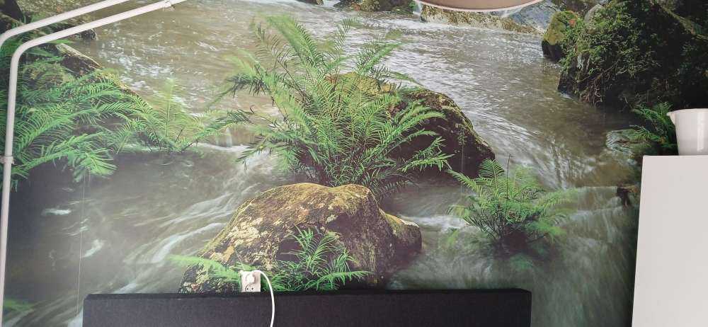 Flowing waterfall