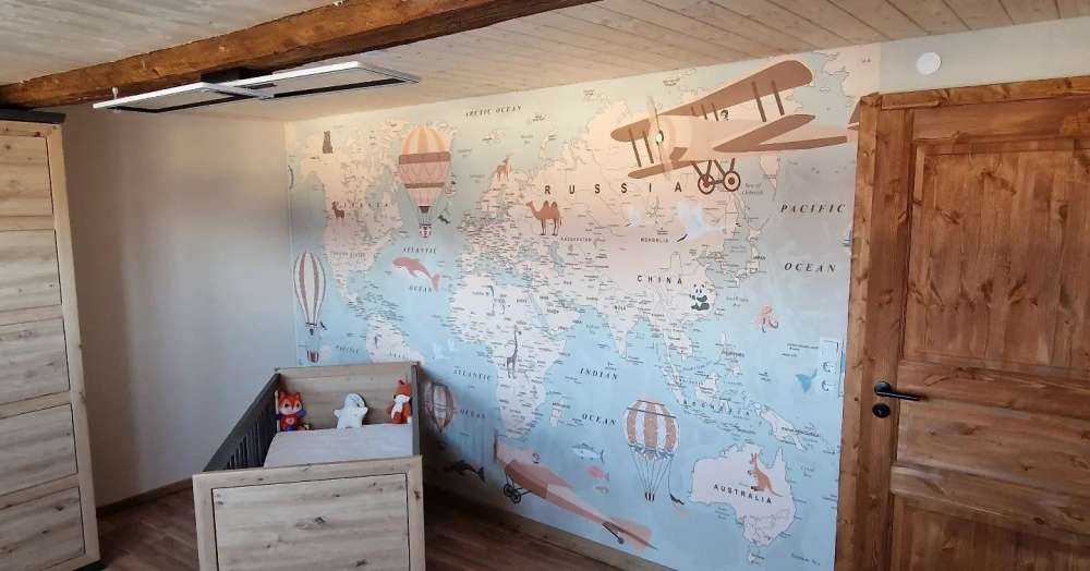 Beige world map