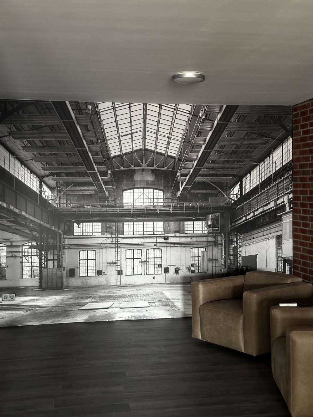 Abandoned industrial hall