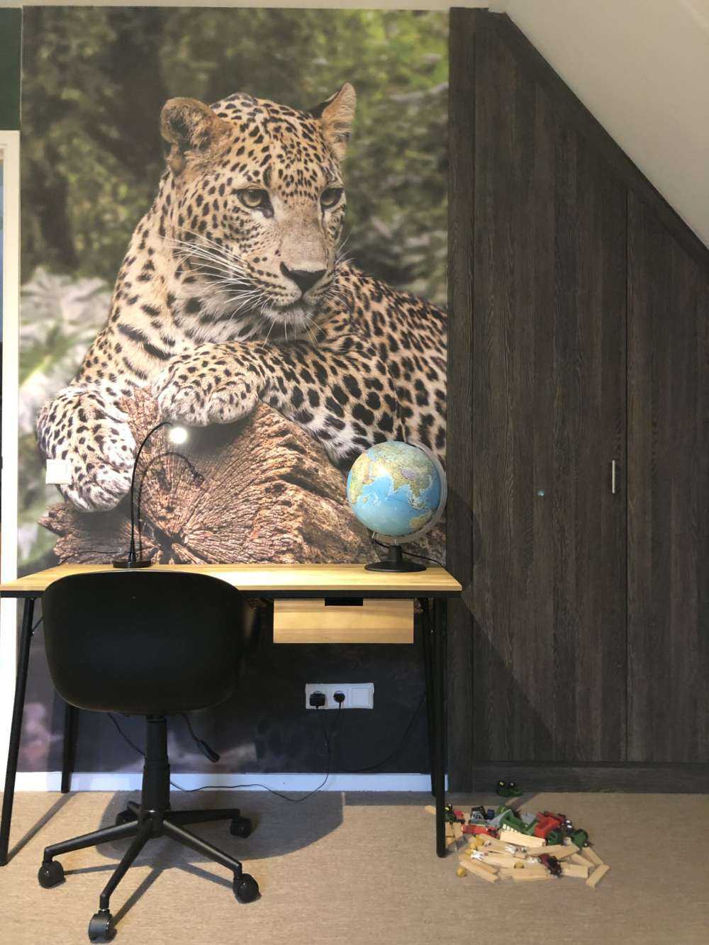 Leopard on tree