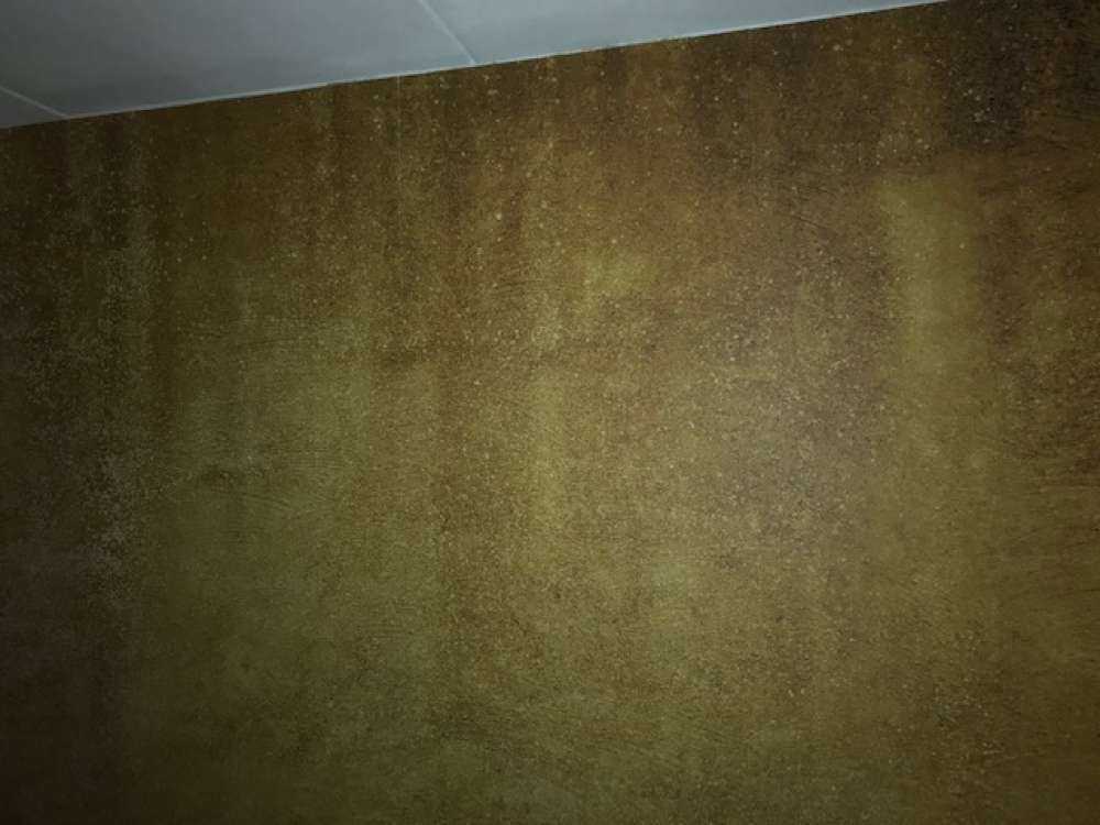 Ochre yellow concrete