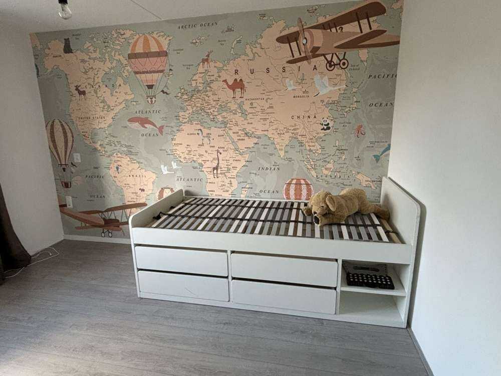 Beige world map