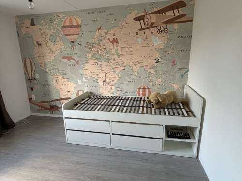 Beige world map