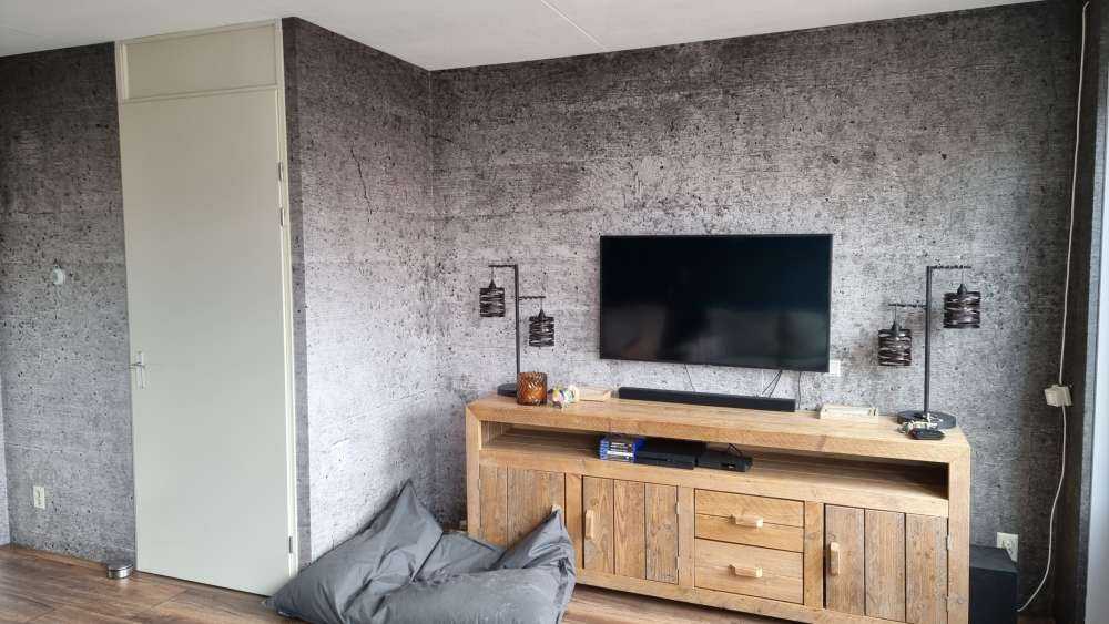 Donker betonnen muur