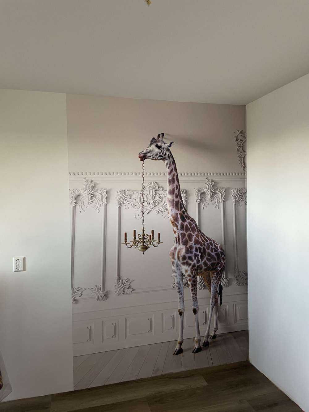 Giraffe with candlestick