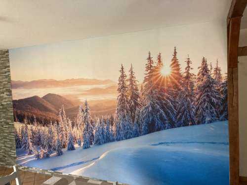 Winter morning in the mountains