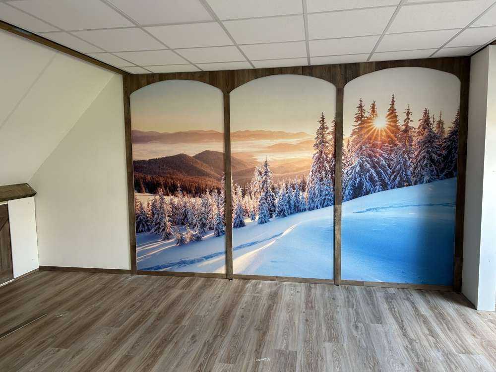 Winter morning in the mountains