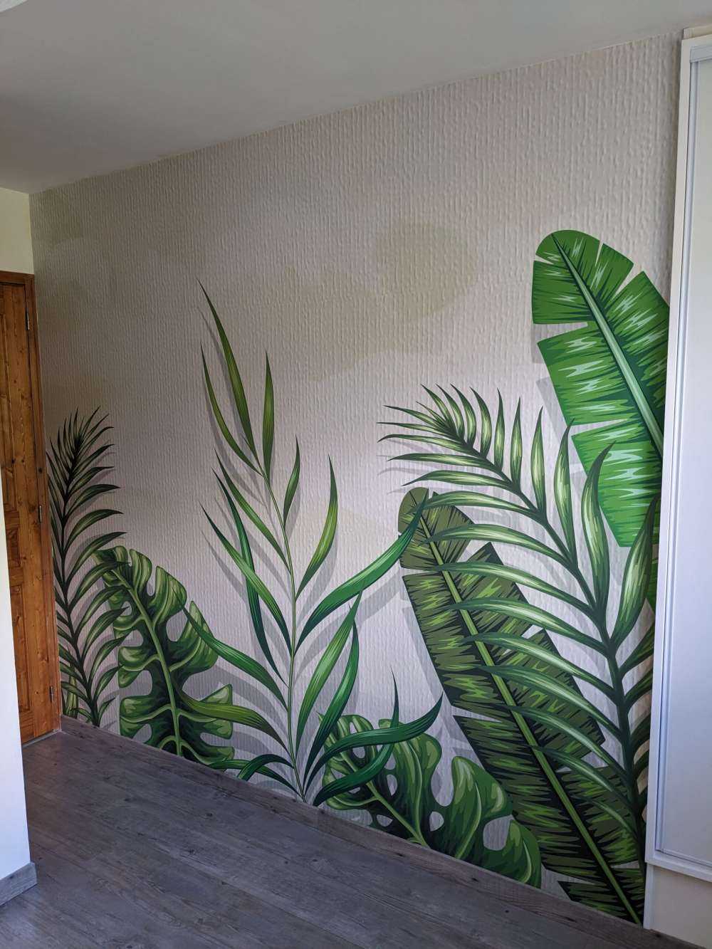 Illustrated leaves