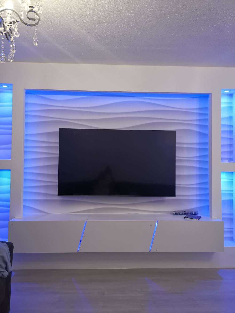 White wavy structure