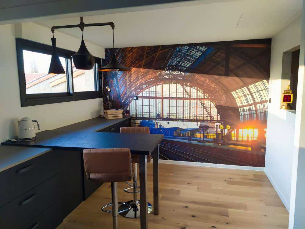 Sunrise at the station