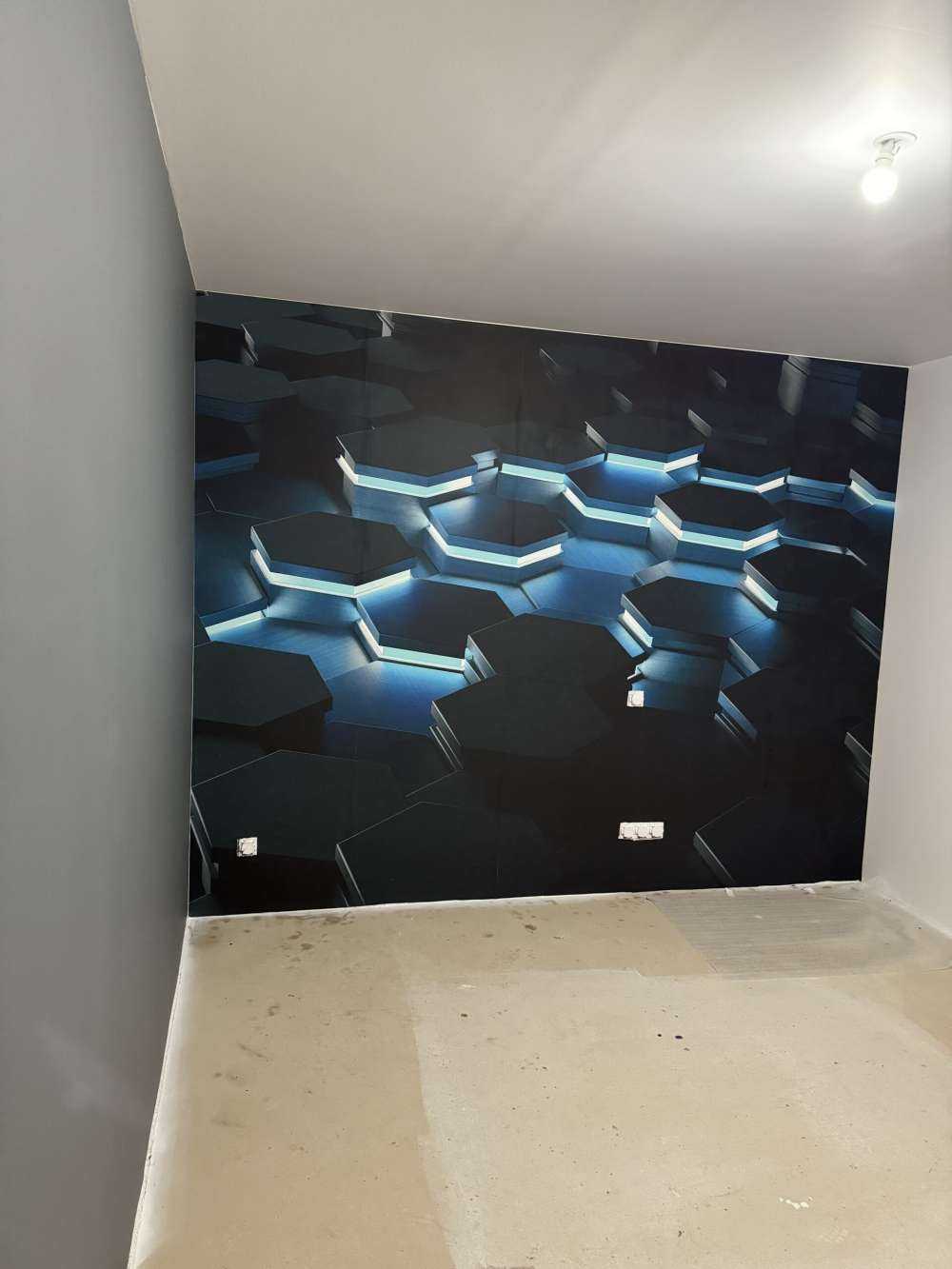 Luminous 3D hexagons