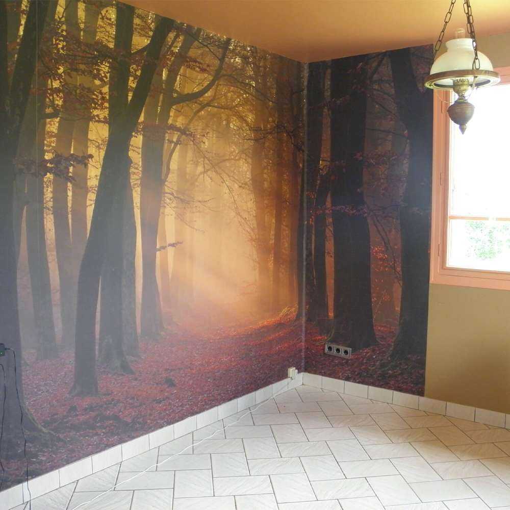 Mysterious autumn forest