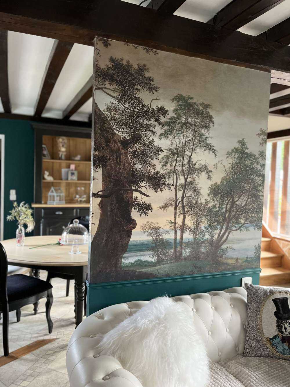 River landscape seen through trees