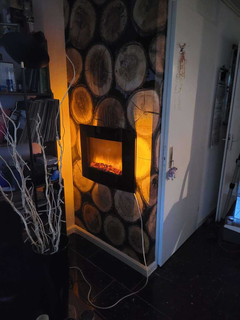 Stacked logs