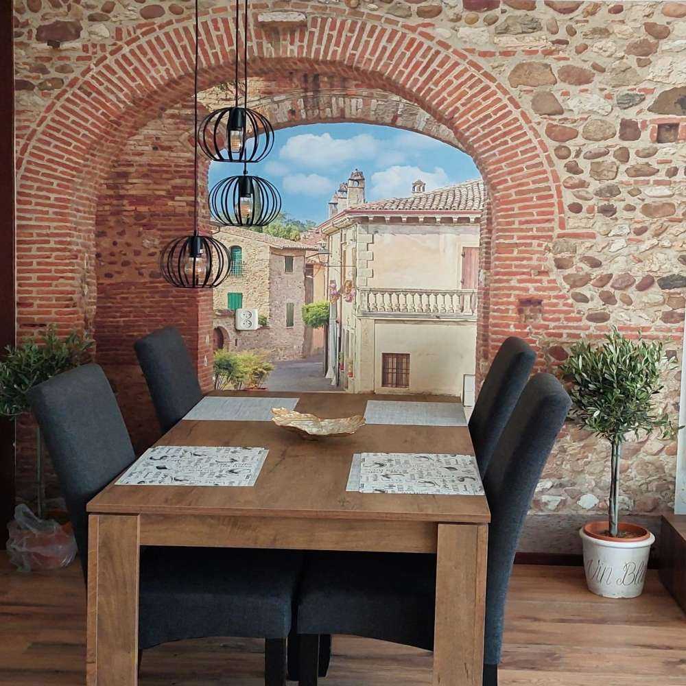 Passage with double arch