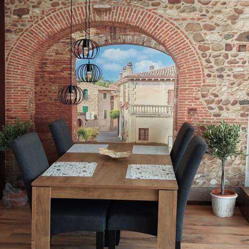 Passage with double arch