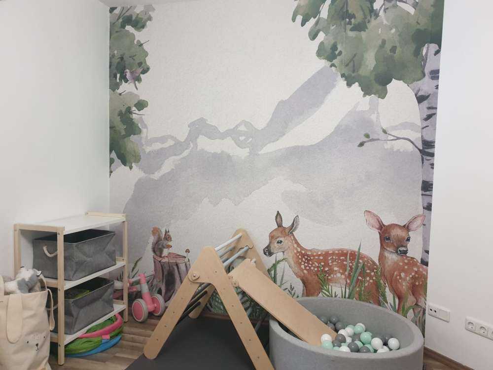 Two deer in the forest