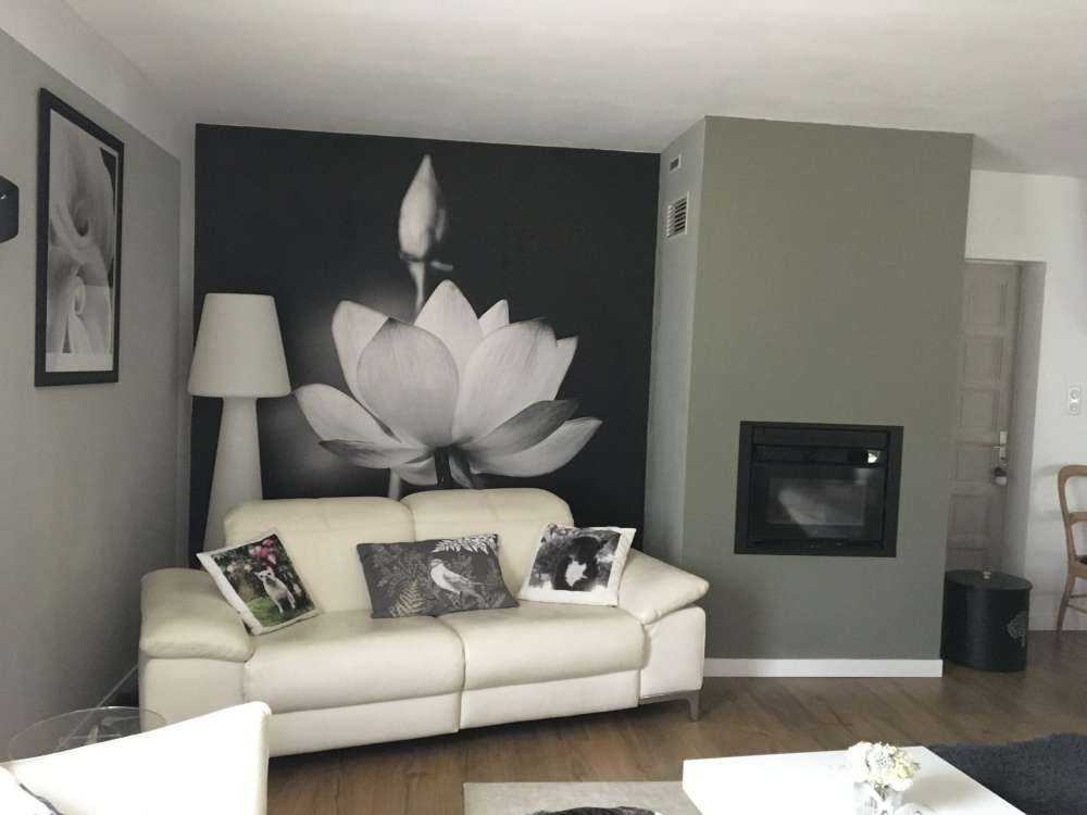 Lotus flowers black and white