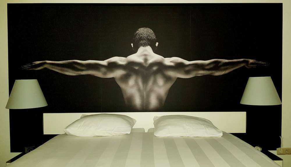 Man with outstretched arms