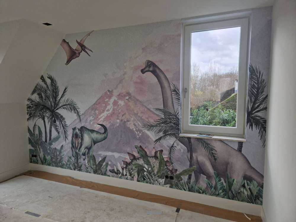 Dino's near a volcano