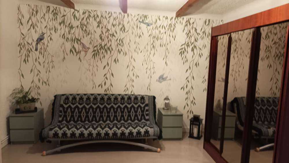 Hanging branches and birds