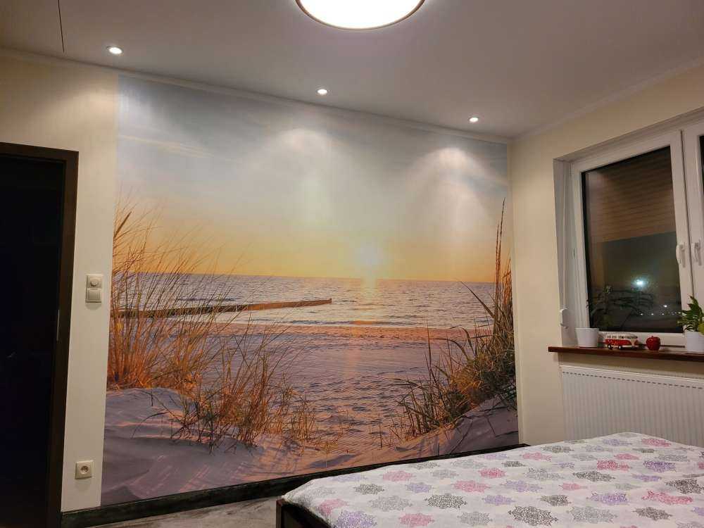 Dune beach with sunset