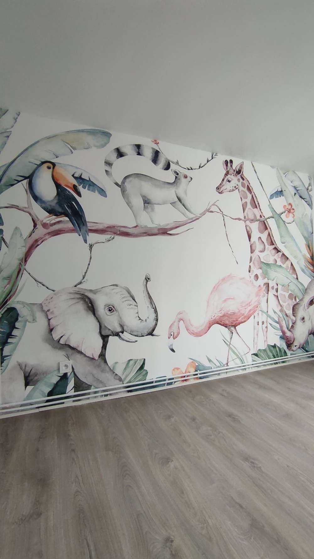 Watercolour African animals