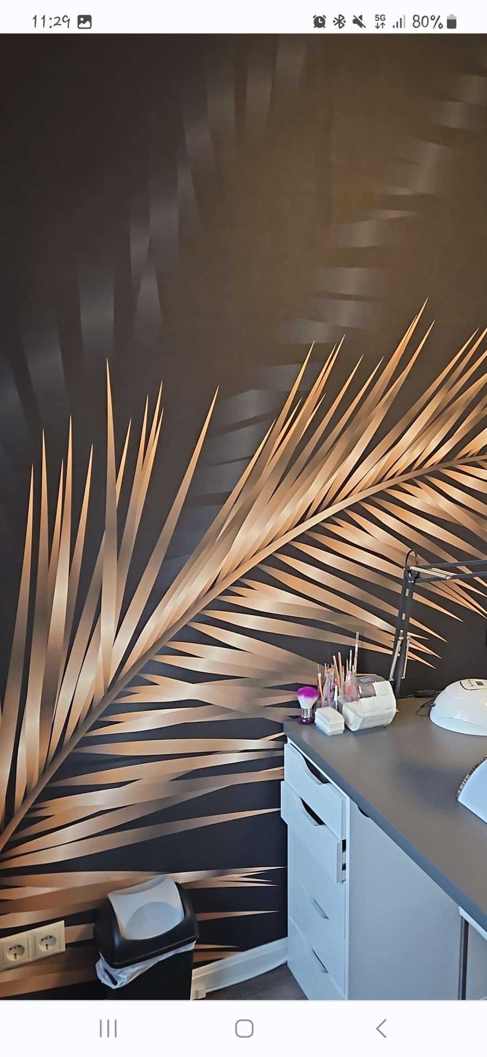 Ornamental palm leaves