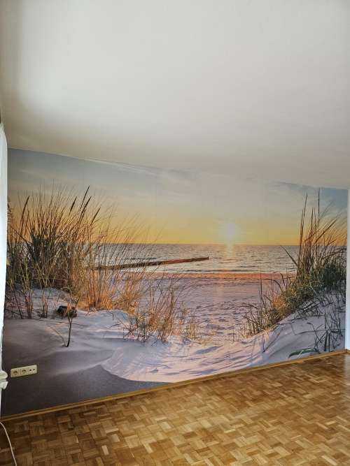 Dune beach with sunset