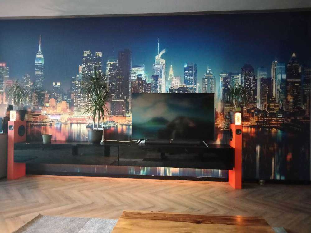 Photo wallpaper New York skyline at night