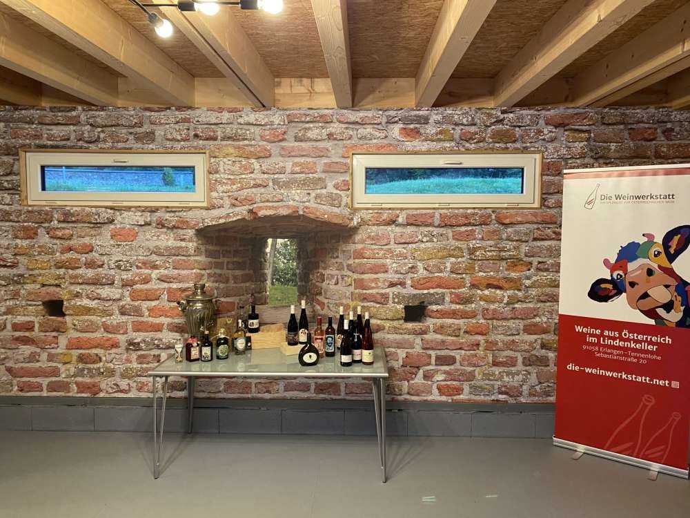 City wall with view through