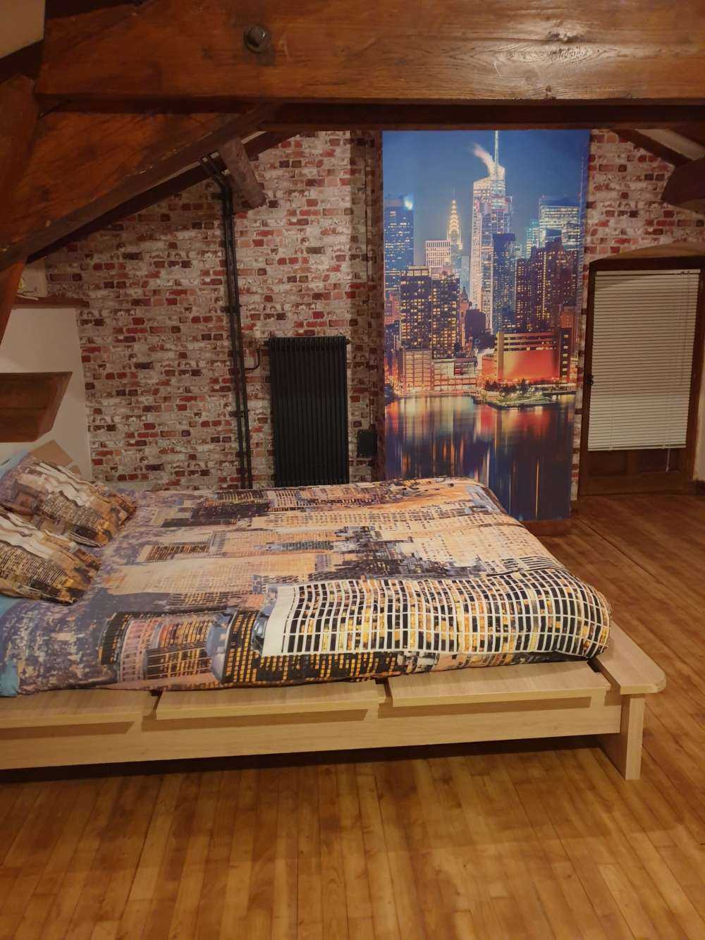 Photo wallpaper New York skyline at night