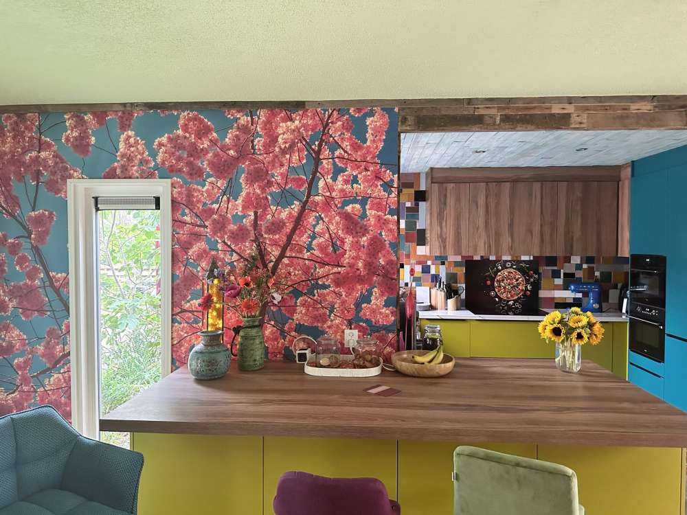 Bright pink blossoms