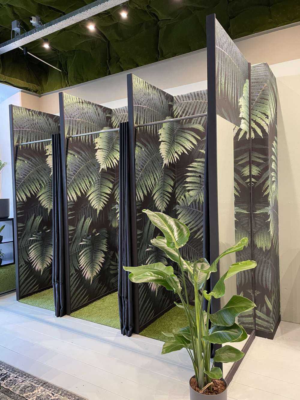 Large palm leaves