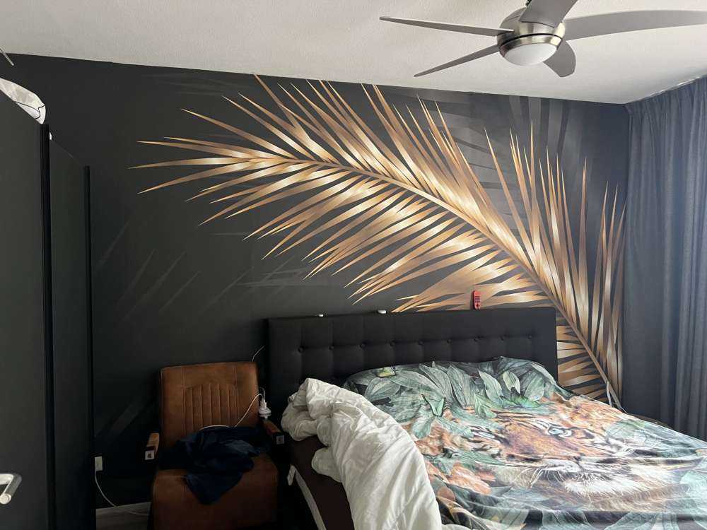 Ornamental palm leaves