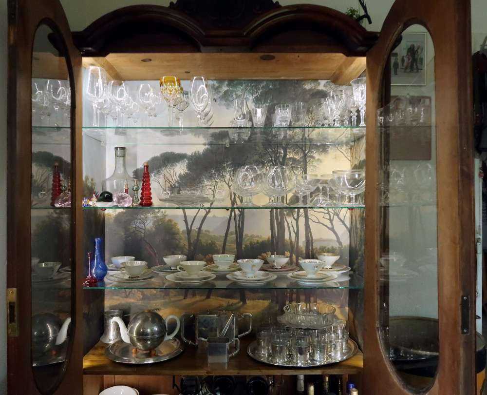 Italian landscape with parasol pines