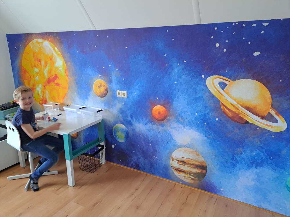 Planets in space