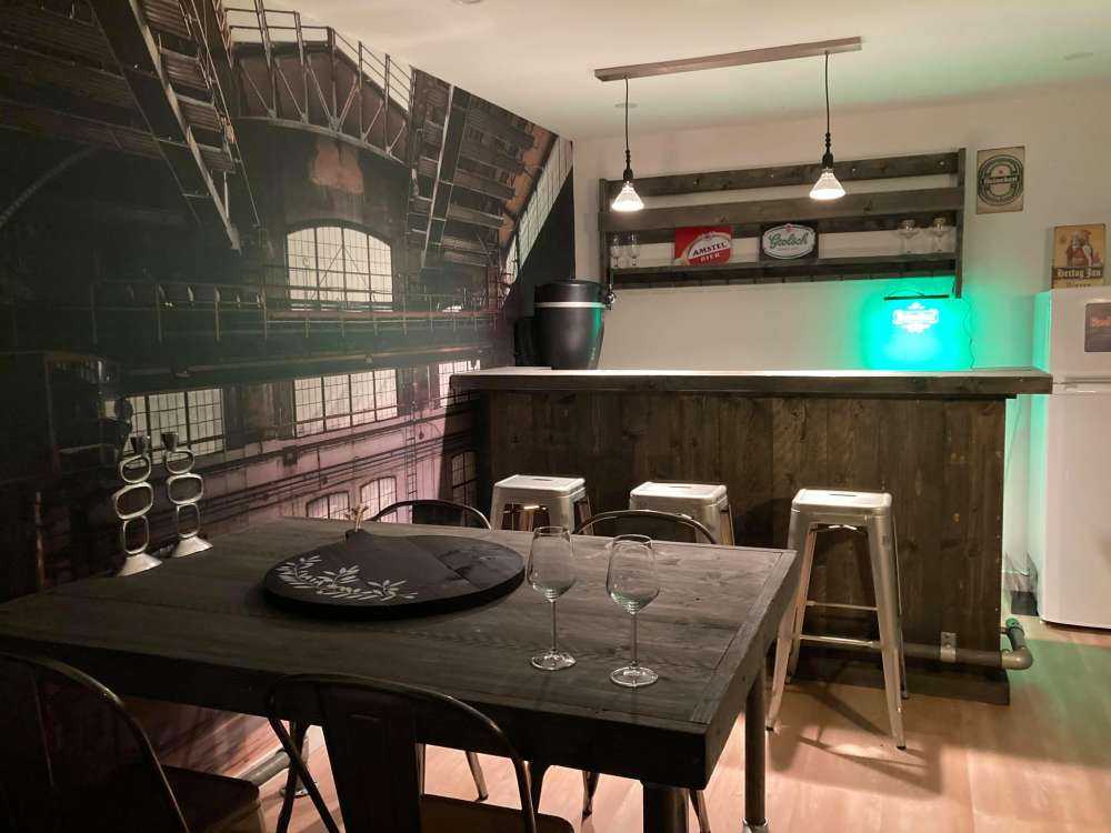 Abandoned industrial hall