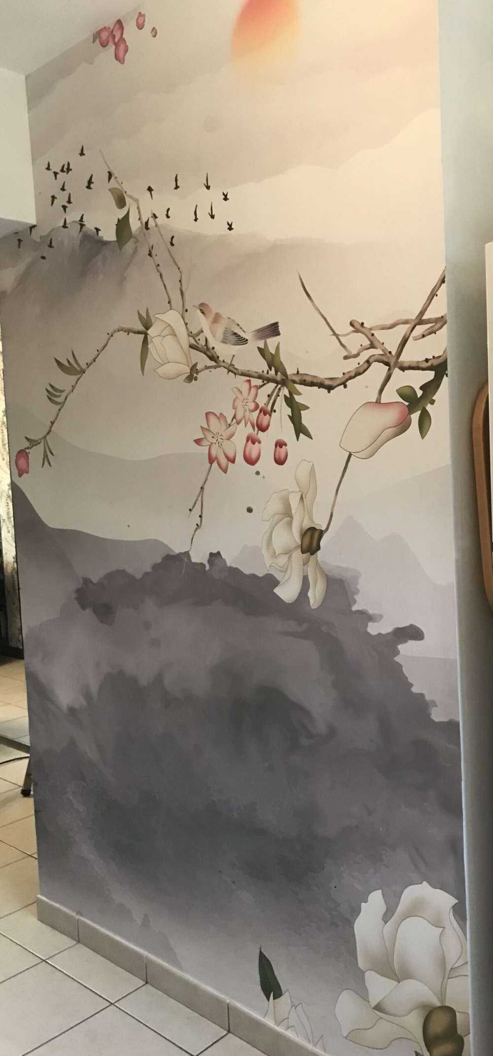 Grey mountains and hills