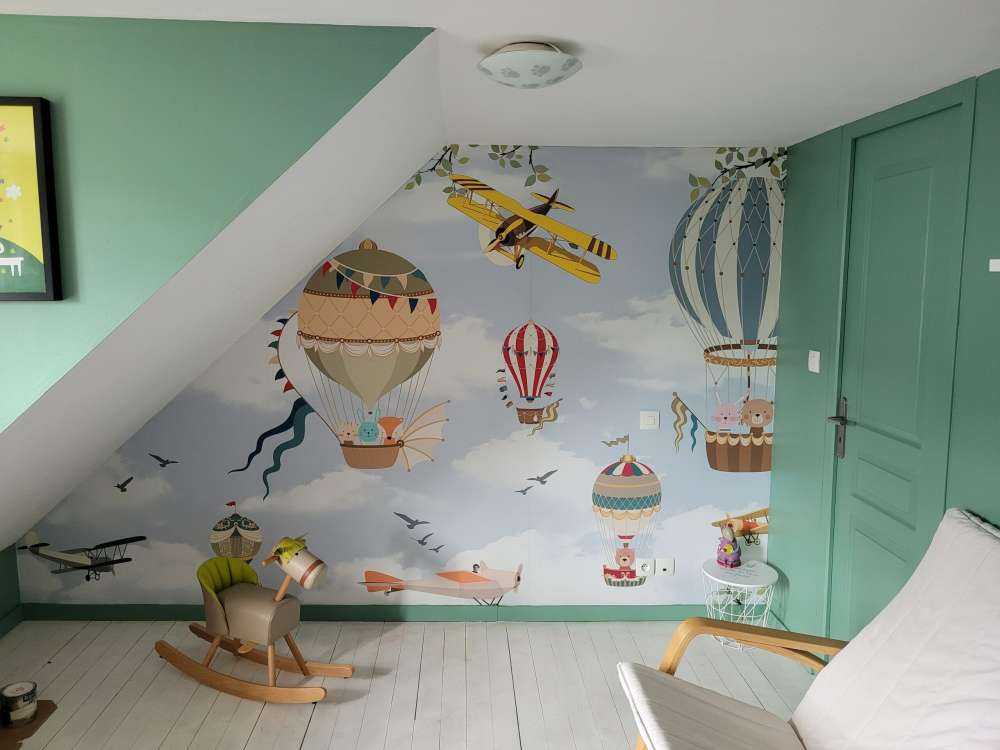 Animals in hot air balloons