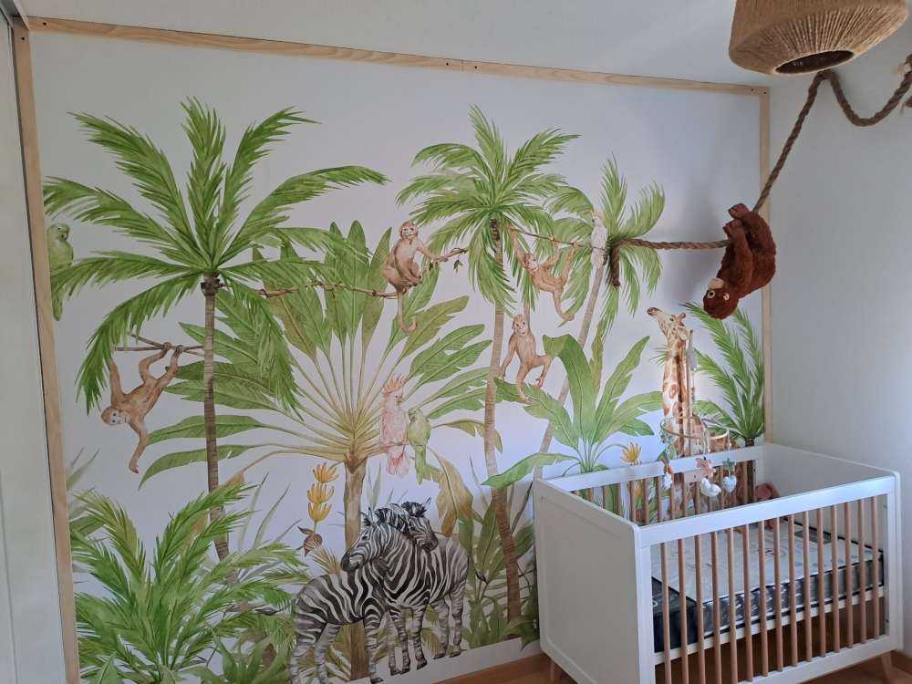 Watercolour jungle animals