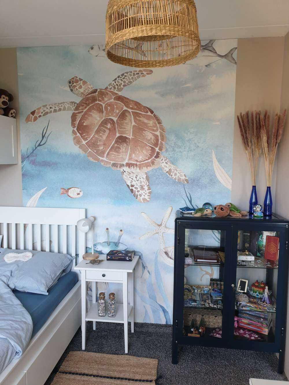 Watercolour sea turtle