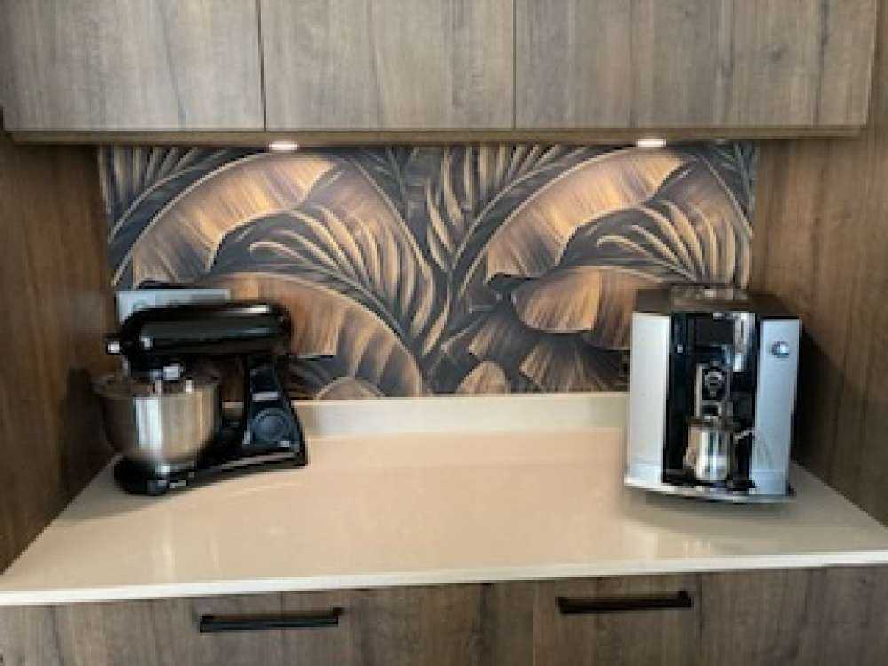 Banana and palm leaves