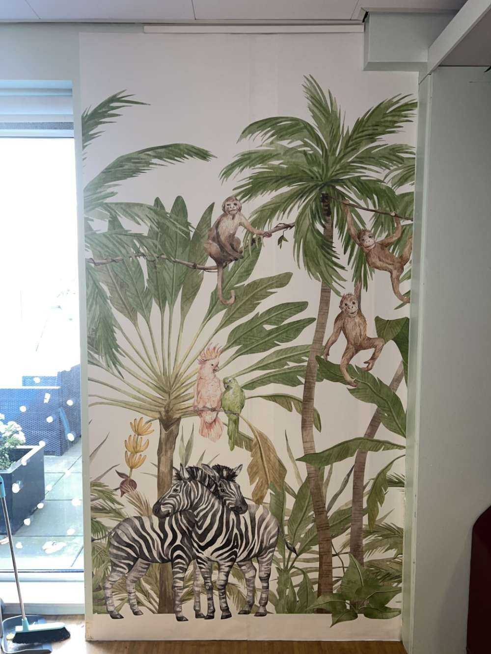 Watercolour jungle animals