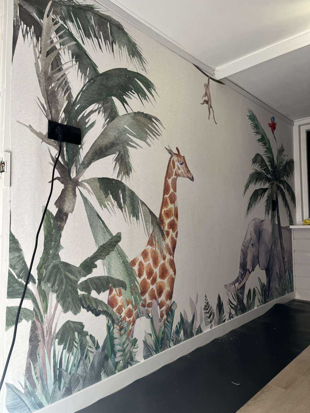 Colorful jungle animals