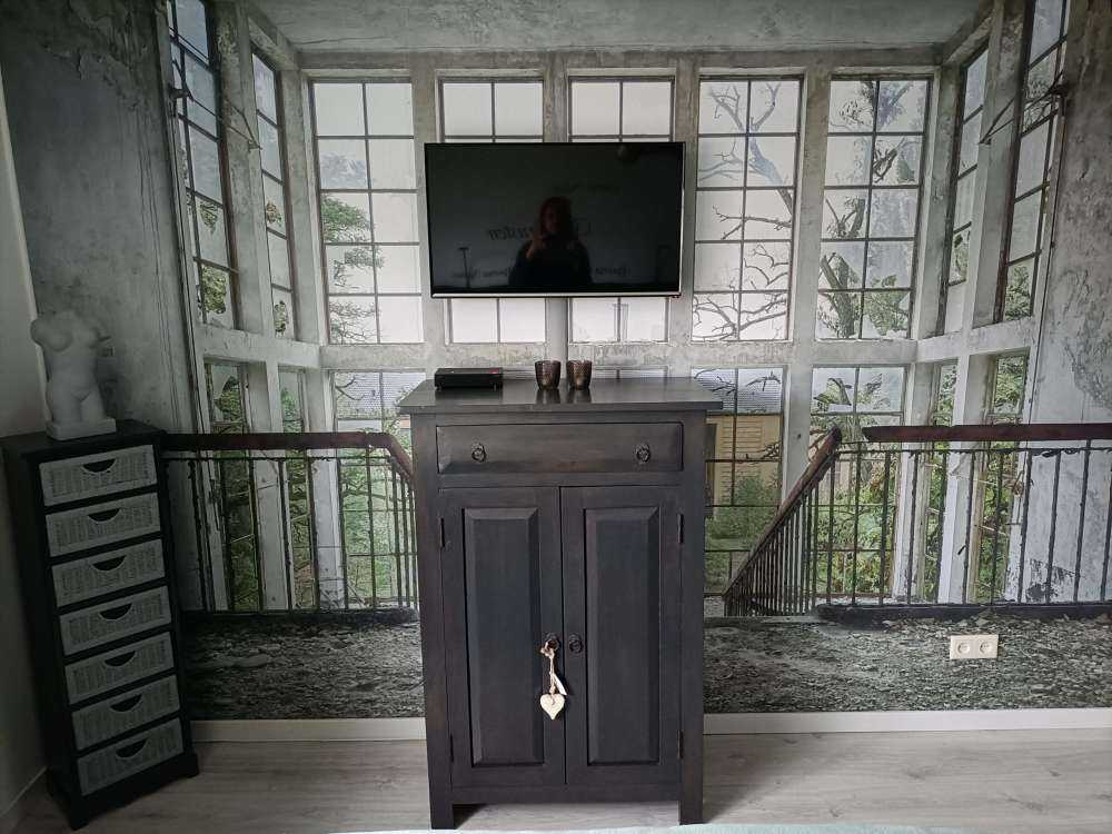 Stairs in abandoned building