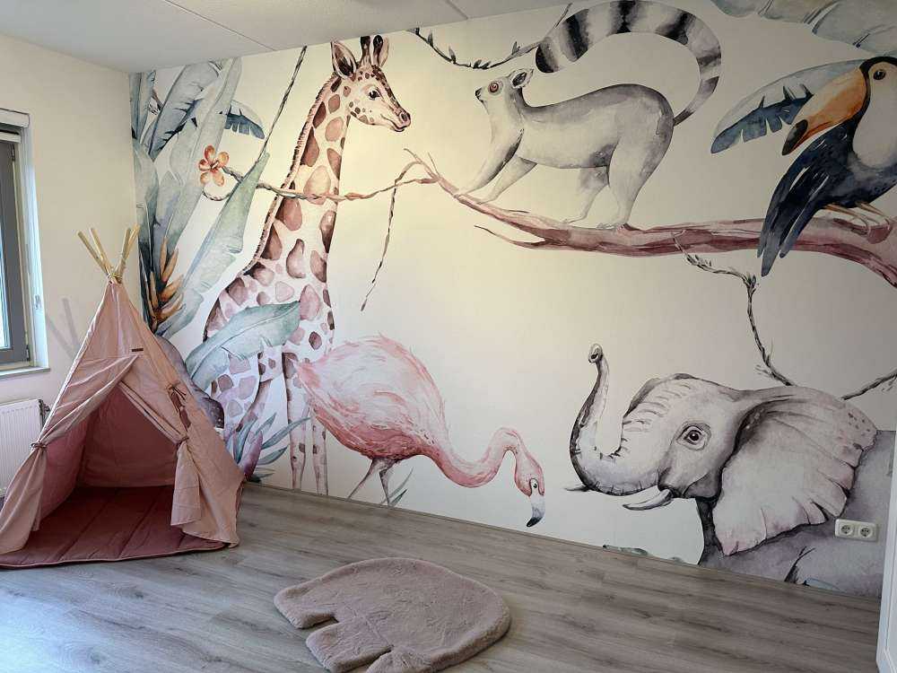 Watercolour African animals