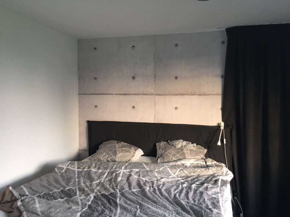 Grey concrete slabs