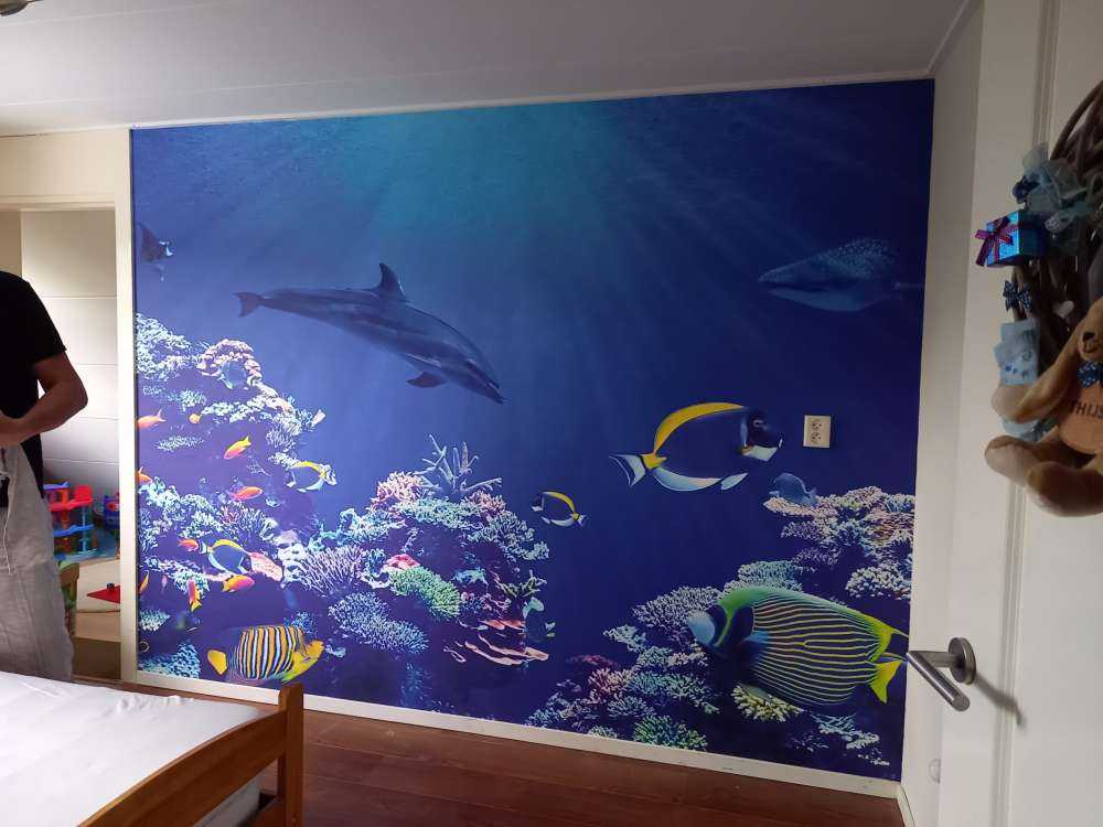 Underwater world blue