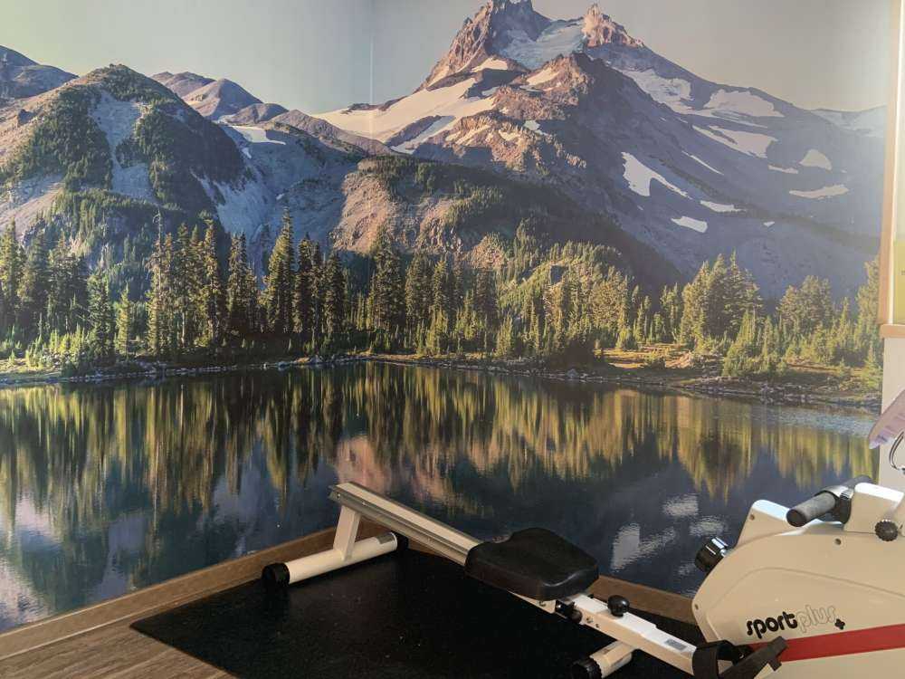 Photo wallpaper mountains of snow